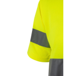 T-shirt de trabalho técnica, poliéster com refletores 140 g/m2 Velilla cor cinzento sexta vista