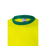 T-shirt de trabalho, refletores, poliéster 140 g/m2 Velilla cor verde quinta vista