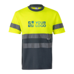 T-shirt de trabalho, refletores, poliéster 140 g/m2 Velilla vista principal