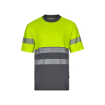 T-shirt de trabalho bicolor piqué, algodão/poliéster 150 g/m2 Velilla cor cinzento segunda vista