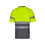 T-shirt de trabalho bicolor piqué, algodão/poliéster 150 g/m2 Velilla cor cinzento