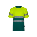 T-shirt de trabalho bicolor piqué, algodão/poliéster 150 g/m2 Velilla cor verde segunda vista