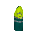 T-shirt de trabalho bicolor piqué, algodão/poliéster 150 g/m2 Velilla cor verde terceira vista