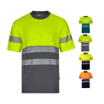 T-shirt de trabalho bicolor piqué, algodão/poliéster 150 g/m2 Velilla varias cores