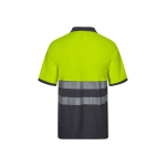 Polo de trabalho piqué, manga curta algodão/poliéster 150 g/m2 Velilla cor cinzento