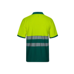 Polo de trabalho piqué, manga curta algodão/poliéster 150 g/m2 Velilla cor verde