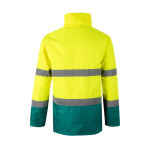 Parka de trabalho, poliéster com elementos refletores 190 g/m2 Velilla cor verde