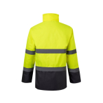 Parka de trabalho refletora, extragrande de poliéster 190 g/m2 Velilla cor cinzento