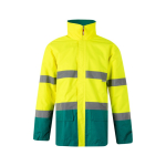 Parka de trabalho refletora, extragrande de poliéster 190 g/m2 Velilla cor verde segunda vista