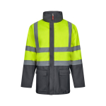 Parka de trabalho 4 em 1, poliéster revestida com PU 180 g/m2 Velilla cor cinzento segunda vista