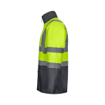 Parka de trabalho 4 em 1, poliéster revestida com PU 180 g/m2 Velilla cor cinzento terceira vista