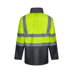 Parka de trabalho 4 em 1, poliéster revestida com PU 180 g/m2 Velilla cor cinzento