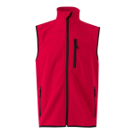 Colete de trabalho softshell, forro polar poliéster 280 g/m2 Velilla cor vermelho segunda vista
