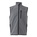 Colete de trabalho softshell, forro polar poliéster 280 g/m2 Velilla cor cinzento segunda vista