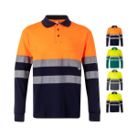 Polo piqué unissexo, manga comprida algodão/poliéster 150 g/m2 Velilla varias cores