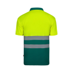 Polo de trabalho manga curta, unissexo 140 g/m2 Velilla cor verde