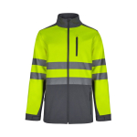 Casaco de trabalho softshell, forro polar 280 g/m2 Velilla cor cinzento segunda vista