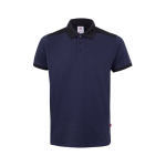 Polo de trabalho piqué unissexo manga curta poliéster 200 g/m2 Velilla cor azul segunda vista