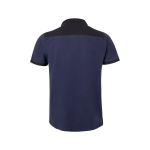Polo de trabalho piqué unissexo manga curta poliéster 200 g/m2 Velilla cor azul