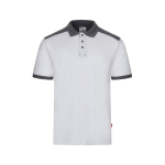 Polo de trabalho piqué unissexo manga curta poliéster 200 g/m2 Velilla cor branco segunda vista