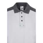 Polo de trabalho piqué unissexo manga curta poliéster 200 g/m2 Velilla cor branco quinta vista