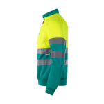 Jersey de trabalho polar, bicolor, de poliéster 300 g/m2 cor amarelo terceira vista