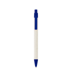 Caneta de alumínio reciclado de pacotes de leite, tinta azul cor azul segunda vista