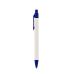 Caneta de alumínio reciclado de pacotes de leite, tinta azul cor azul