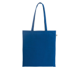 Saco de compras de algodão reciclado e poliéster 150 g/m2 cor azul real