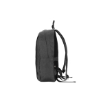 Mochila de poliéster reciclado com forro para portátil de 16” cor cinzento-escuro quarta vista