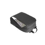 Mochila de poliéster reciclado com forro para portátil de 16” cor cinzento-escuro sétima vista