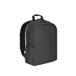 Mochila de poliéster reciclado com forro para portátil de 16” cor cinzento-escuro