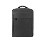 Mochila acolchoada de poliéster reciclado para portátil de 15,6” cor cinzento-escuro primeira vista