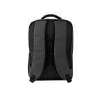 Mochila acolchoada de poliéster reciclado para portátil de 15,6” cor cinzento-escuro segunda vista