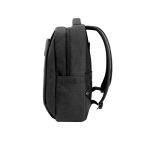 Mochila acolchoada de poliéster reciclado para portátil de 15,6” cor cinzento-escuro terceira vista