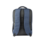 Mochila acolchoada de poliéster reciclado para portátil de 15,6” cor azul-marinho segunda vista