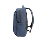 Mochila acolchoada de poliéster reciclado para portátil de 15,6” cor azul-marinho terceira vista