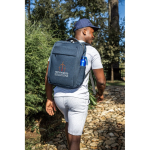 Mochila acolchoada de poliéster reciclado para portátil de 15,6” vista conjunto