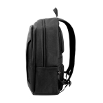 Mochila de poliéster reciclado hidrorrepelente para portátil 17,3” cor preto terceira vista