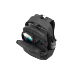 Mochila de poliéster reciclado hidrorrepelente para portátil 17,3” cor preto quarta vista