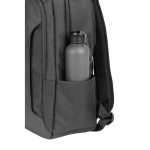 Mochila de poliéster reciclado hidrorrepelente para portátil 17,3” cor preto sexta vista