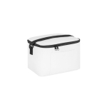 Saco térmico de poliéster reciclado com alça ajustável 6 L cor branco