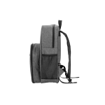 Mochila térmica para piquenique de poliéster reciclado com utensílios cor cinzento-escuro quarta vista
