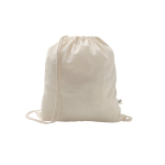 Mochila de cordão de algodão reciclado e poliéster 150 g/m2 varias cores