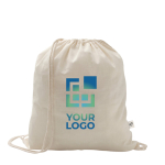 Mochila de cordão de algodão reciclado e poliéster 150 g/m2 vista principal