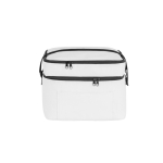 Saco térmico de poliéster reciclado com alça ajustável 12 L cor branco primeira vista