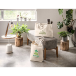 Saco de algodão reciclado e poliéster com asas compridas 280 g/m² vista conjunto