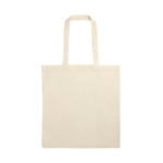 Saco natural versátil de algodão e poliéster com asas 140 g/m2 cor natural