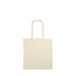 Saco de compras completamente feito de algodão 140 g/m2 cor natural