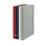 Caderno de capa dura parcialmente reciclado, folhas A5 pautadas